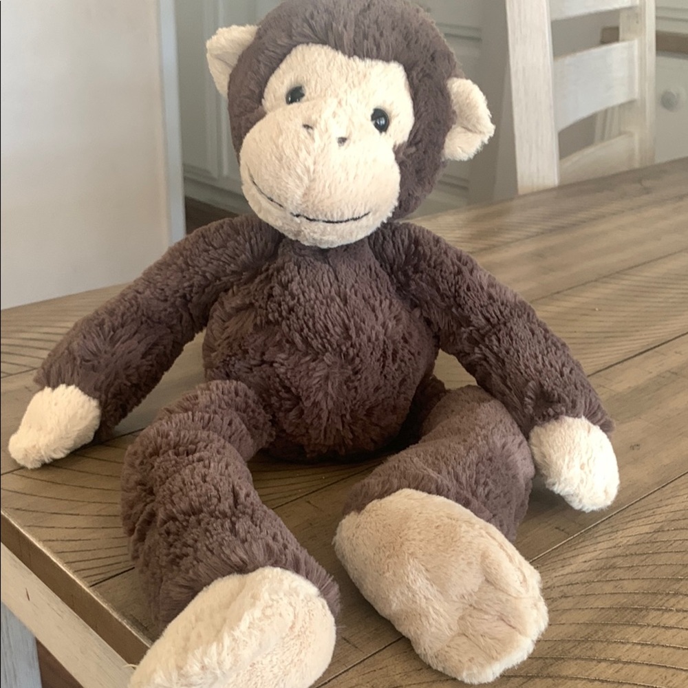 Jellycat Brown and Cream Stuffed Monkey